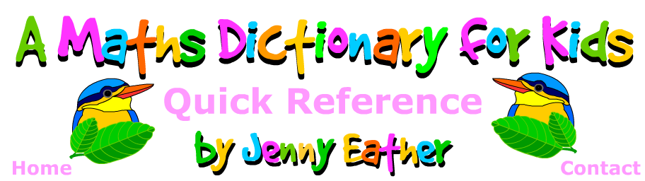 Quick Reference ~ A maths Dictionary for Kids by Jenny Eather