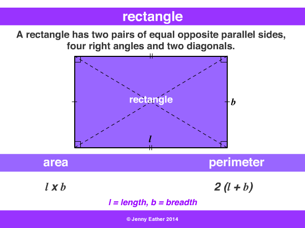 rectangle ~ A Maths Dictionary for Kids Quick Reference by Jenny Eather