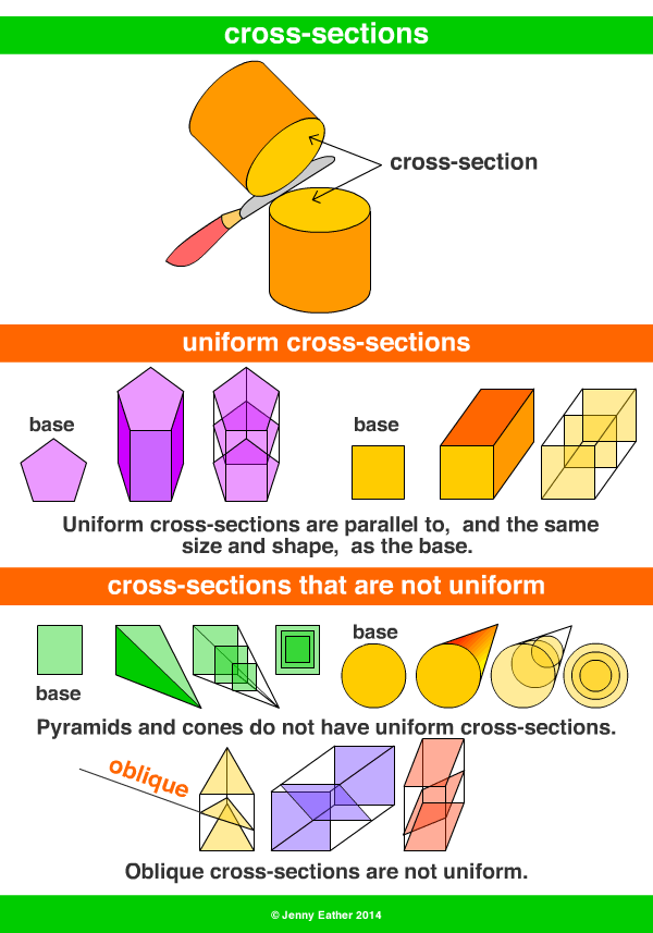 Section Cross section A Maths Dictionary For Kids Quick Reference By