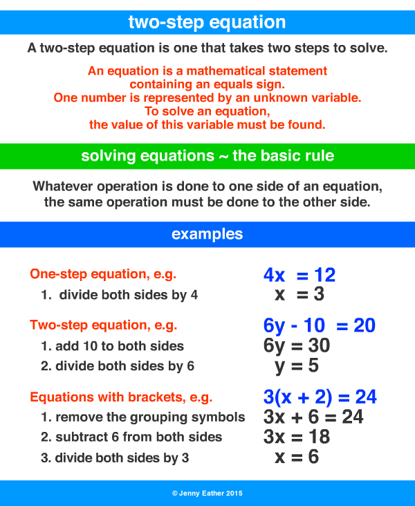 two-step equation